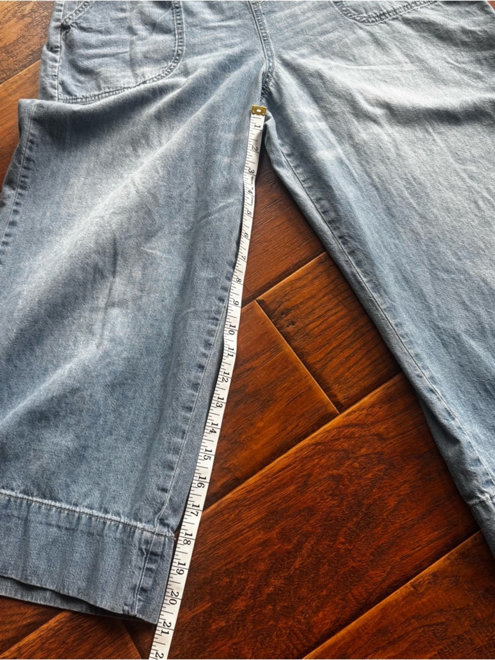 Anthropologie Pilcro Wide-Leg Denim Jumpsuit Size 29 - Picture 6 of 8